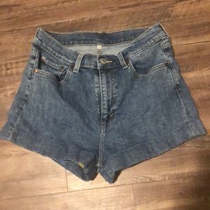 Levi’s high waisted denim shirt